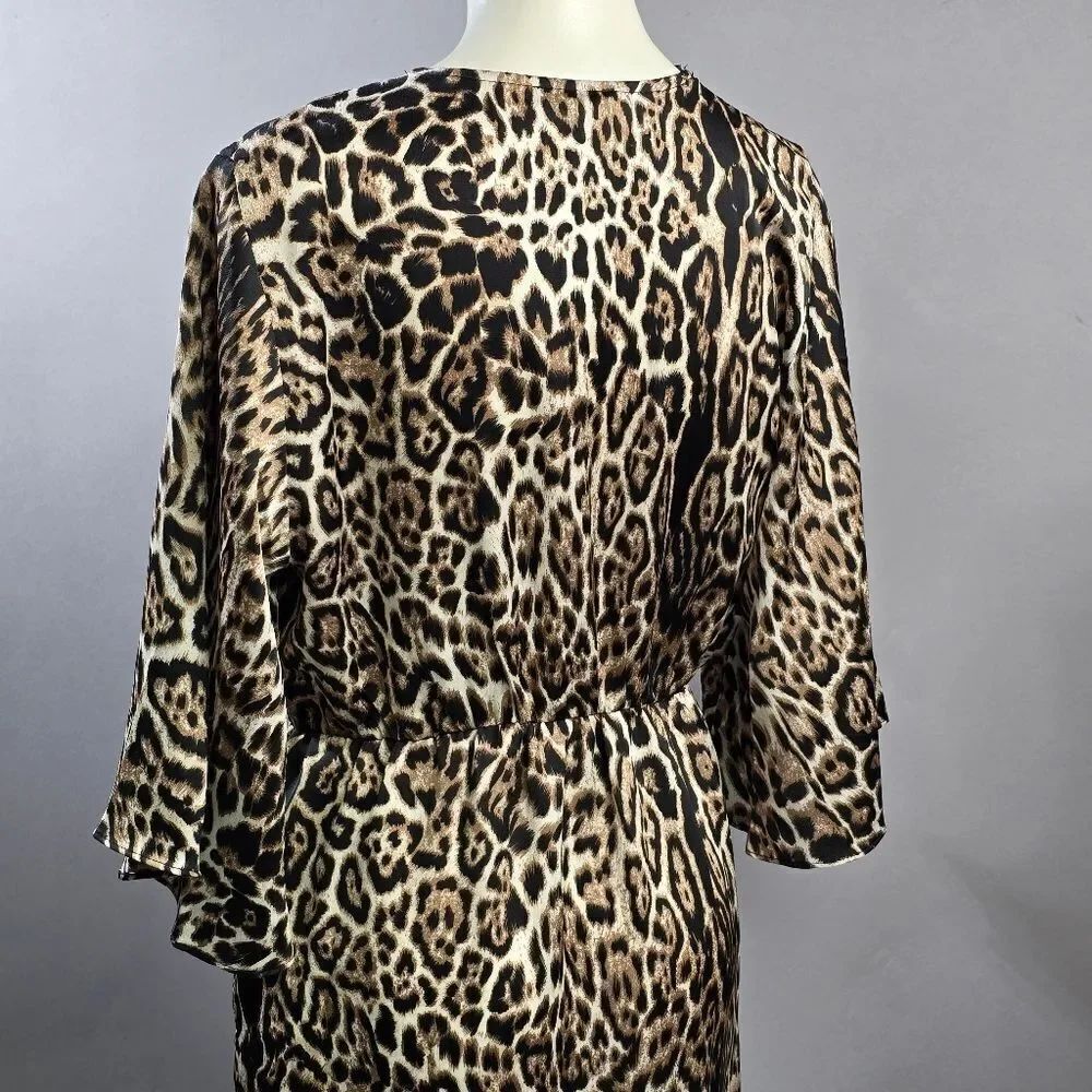 Leopard Print Kimono Dress (Rack 9) - Picture 7 of 11
